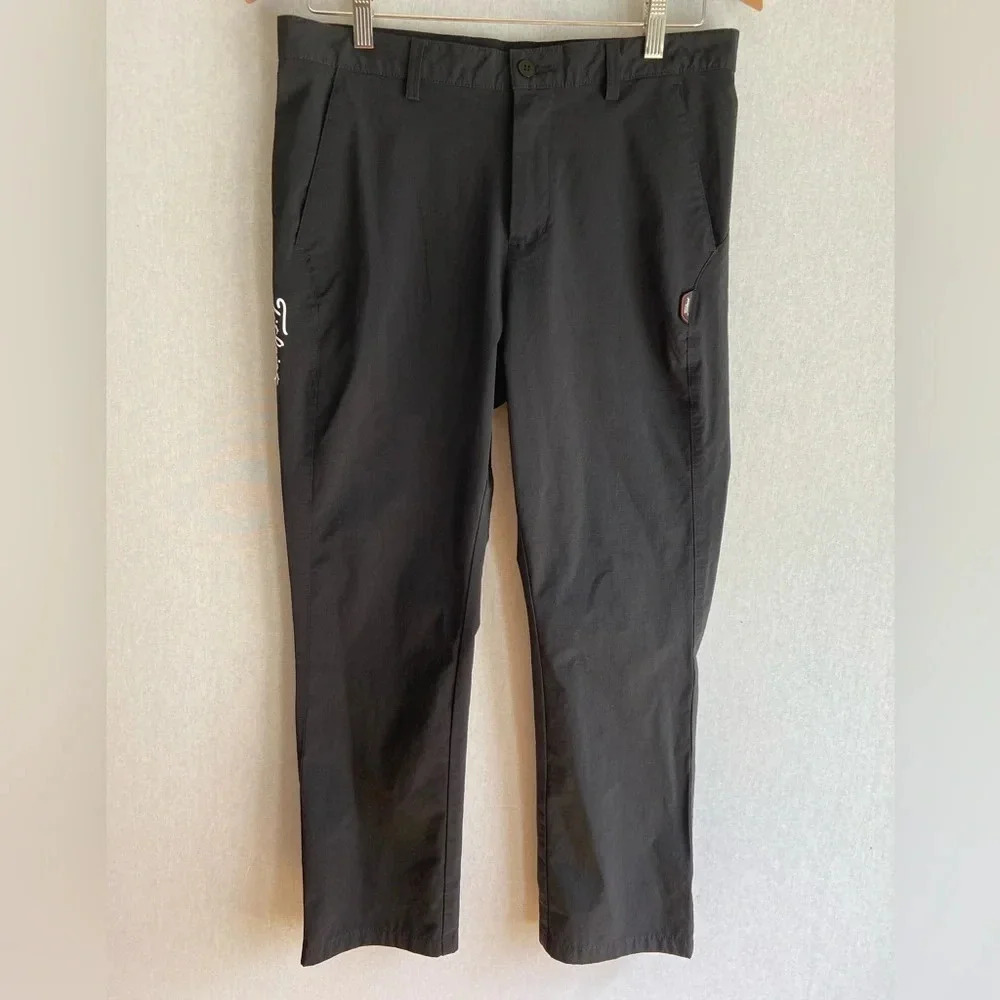 Titleist Women's Black Golf Pants Technical Slit Pockets 32